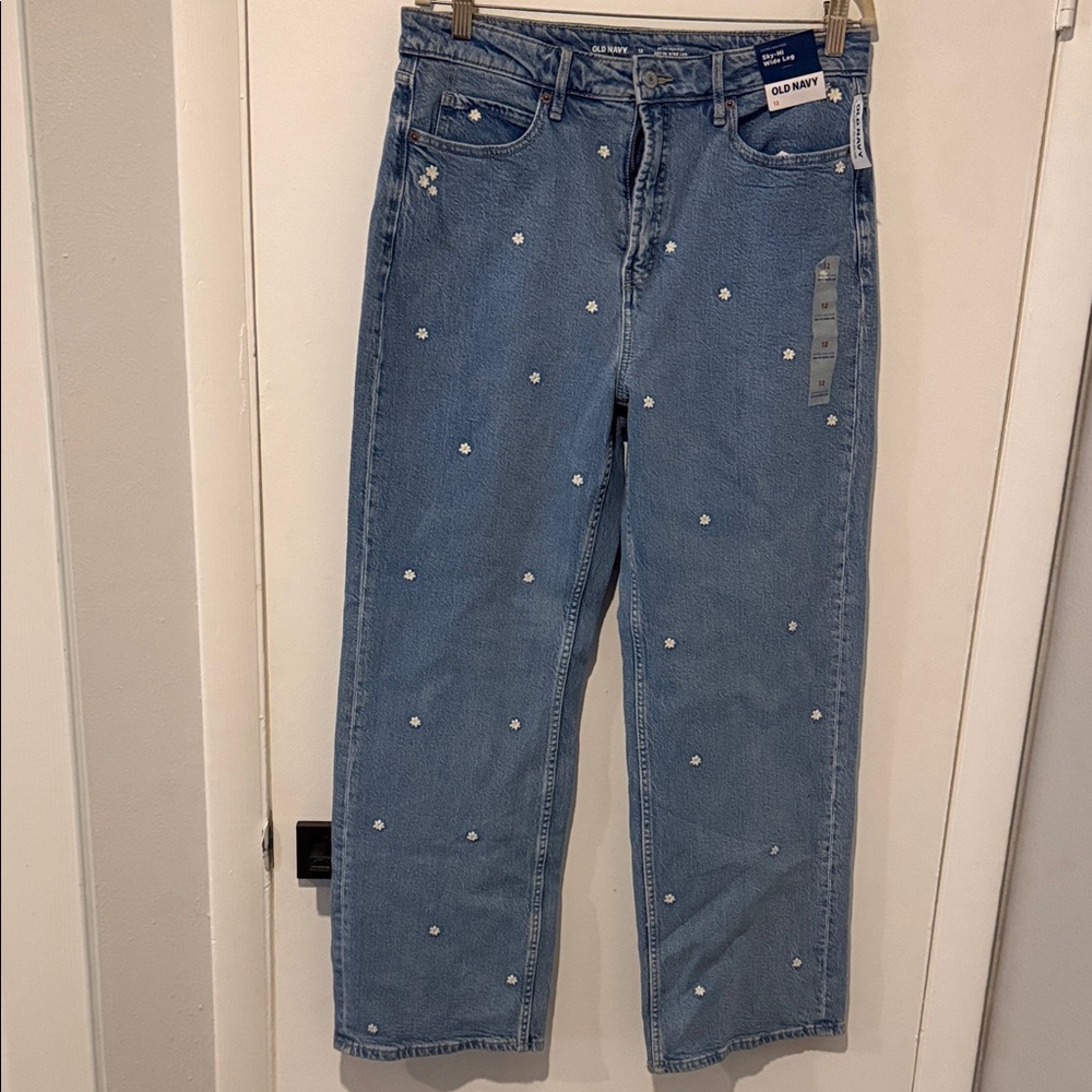 Old Navy Sky-Hi Wide Leg Daisy Jean